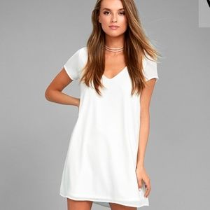 Lulus Freestyle White Shift Dress